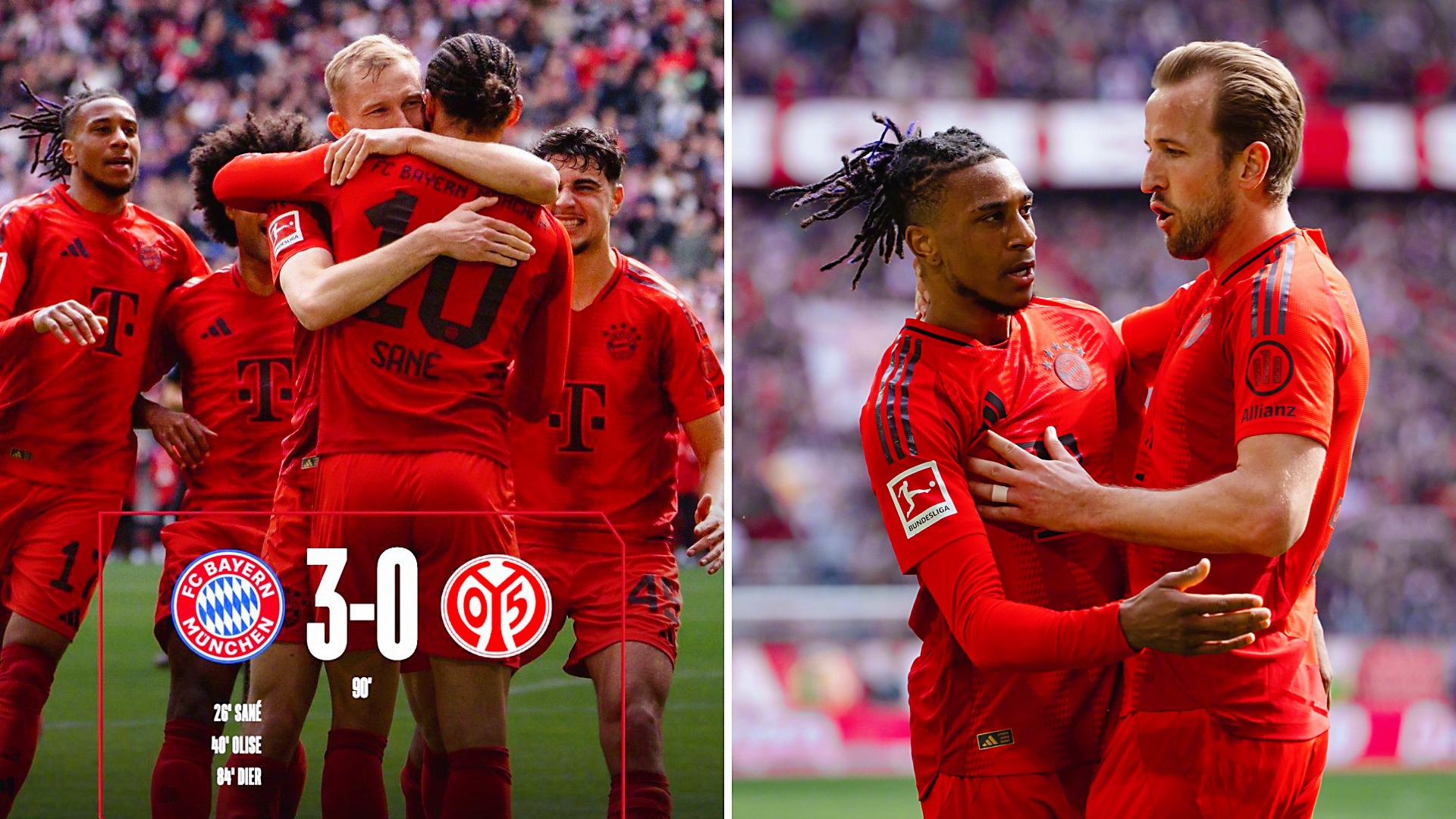 梅因茨客场大胜门兴格拉德巴赫，取得三连胜